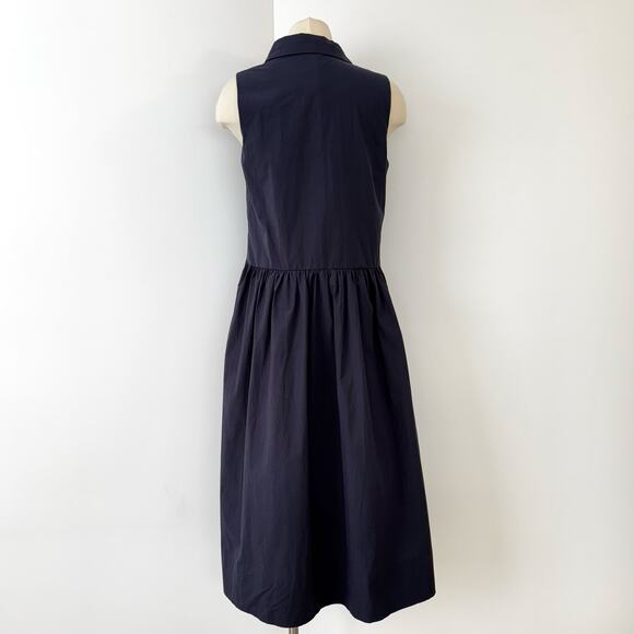 MAYE Corinne Shirt Dress Midi Button-Down in French Navy S NWOT - Picture 7 of 12